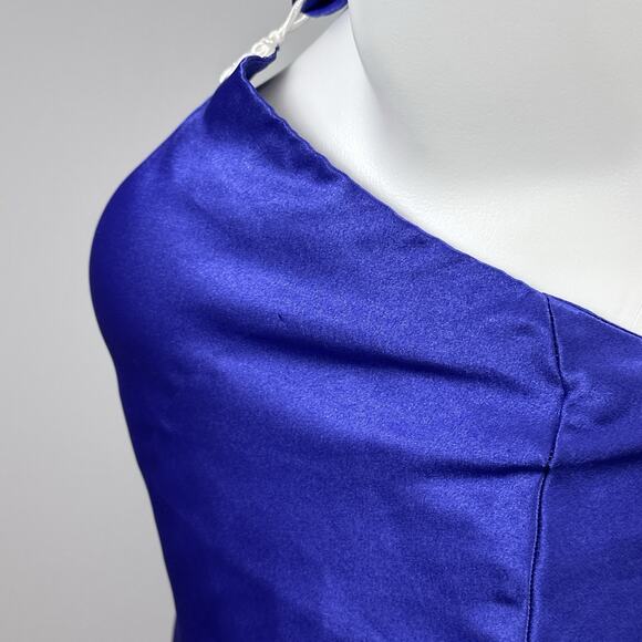 Vintage Delicates Purple Satin Lingerie Set M Medium 2 Piece Crop Cami Tap Short - Picture 6 of 11